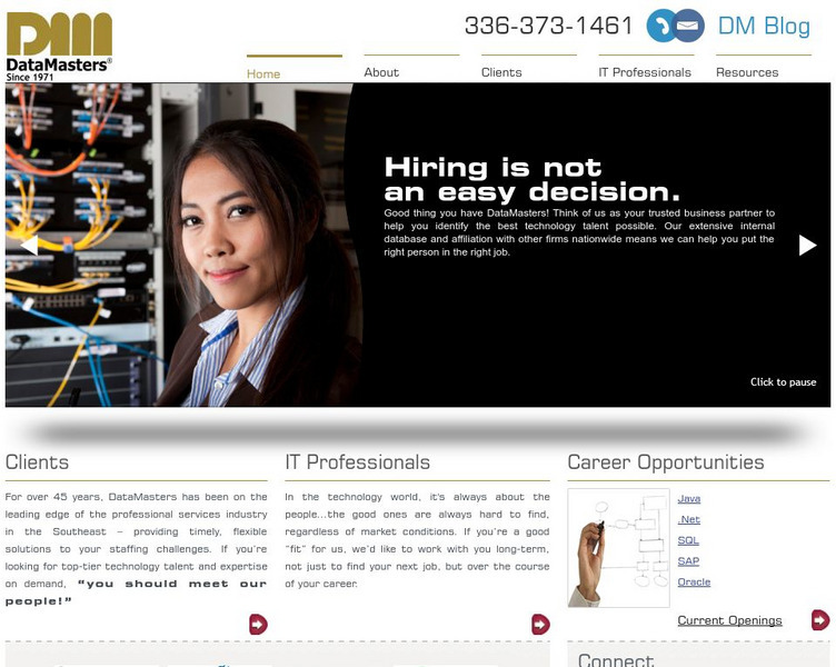 Data Masters Website