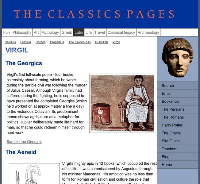 Classics Pages: Virgil's Page Activity Classics Pages: Virgil's Page Activity