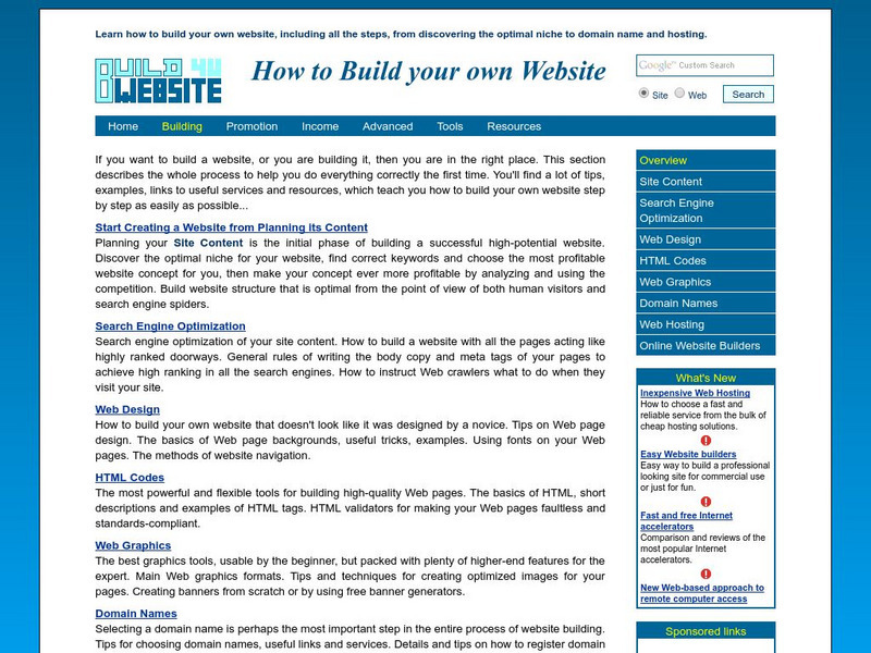 Build Web Site4u: How to Build a Website Article Build Web Site4u: How to Build a Website Article