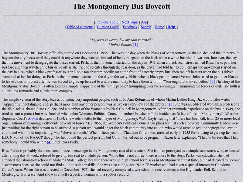 Watson.org: African American History: The Montgomery Bus Boycott Unknown Type Watson.org: African American History: The Montgomery Bus Boycott Unknown Type