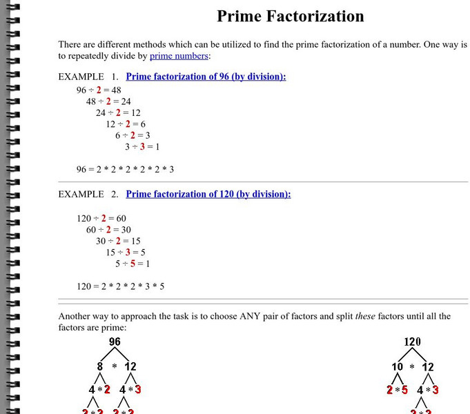 Prime Factorization: Amby's Resources Activity Prime Factorization: Amby's Resources Activity