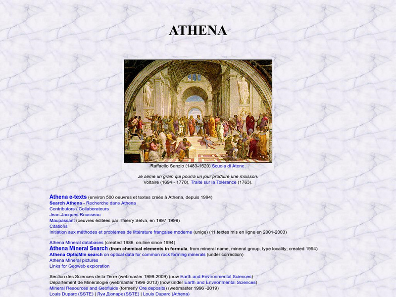 University of Geneva: Raphael the School of Athens Interactive