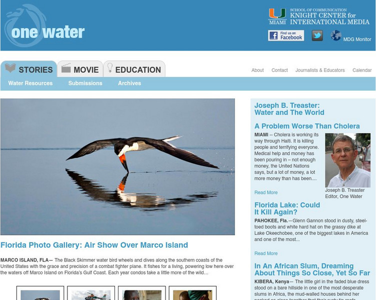One Water Website One Water Website