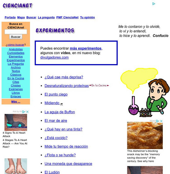 Ciencianet: Experimentos Activity Ciencianet: Experimentos Activity