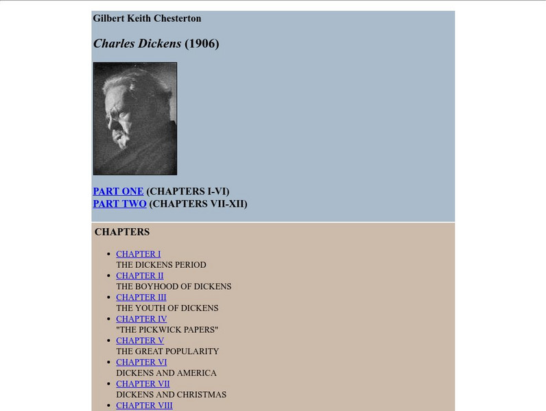 Nagoya University: g.k. Chesterton: Charles Dickens (1906) eBook Nagoya University: g.k. Chesterton: Charles Dickens (1906) eBook