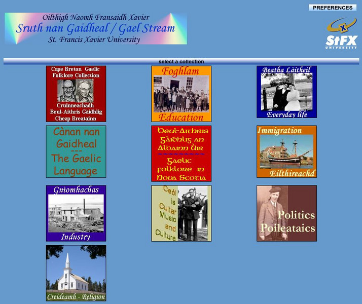 St. Francis Xavier University: Gael Steam: Sruth Nan Gaidheal Website St. Francis Xavier University: Gael Steam: Sruth Nan Gaidheal Website