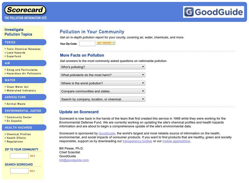 Environmental Defense/air Scorecard Interactive Environmental Defense/air Scorecard Interactive
