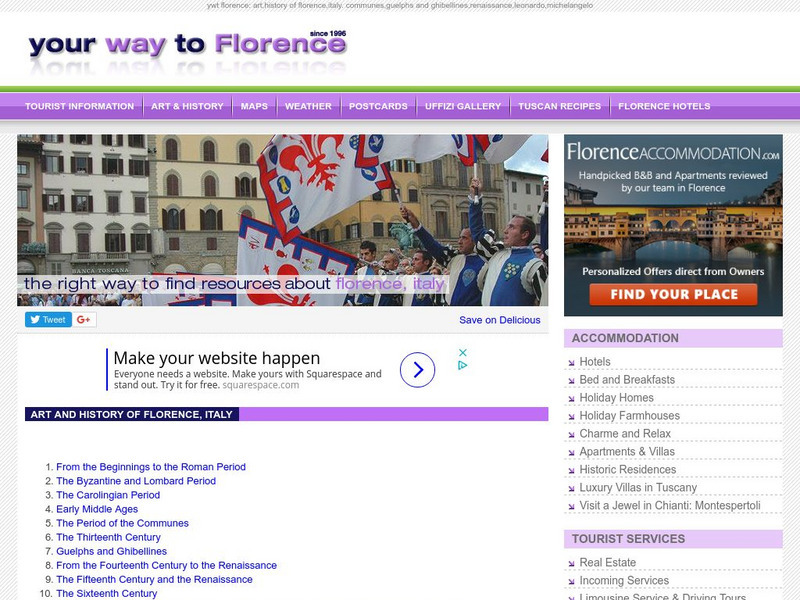 Art and History of Florence Website Art and History of Florence Website