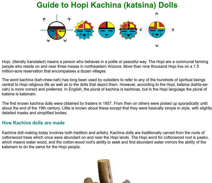 Guide to Hopi Kachinas Graphic Guide to Hopi Kachinas Graphic