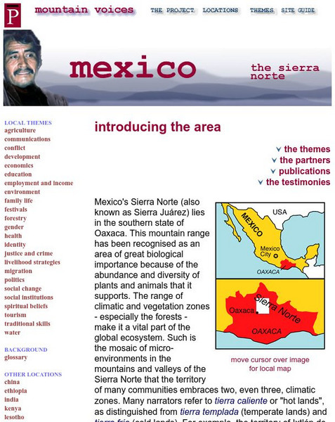 Mountain Voices Mexico: The Sierra Norte Website Mountain Voices Mexico: The Sierra Norte Website