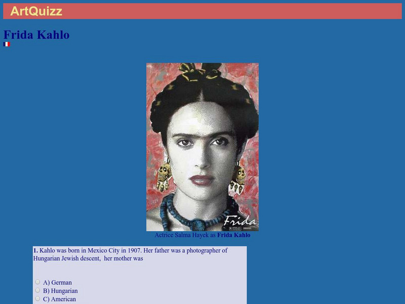 Art Quizz Frida Kahlo Unknown Type Art Quizz Frida Kahlo Unknown Type