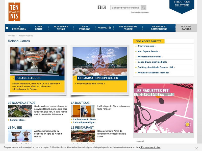 Fft: Roland Garros Website Fft: Roland Garros Website
