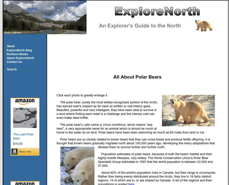 Explore North: All About Polar Bears Handout