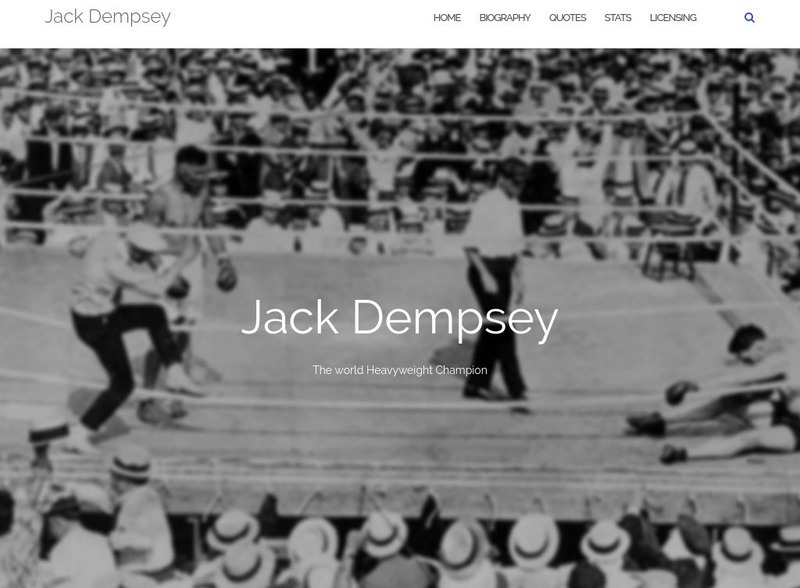 Cmg Worldwide: Jack Dempsey Website