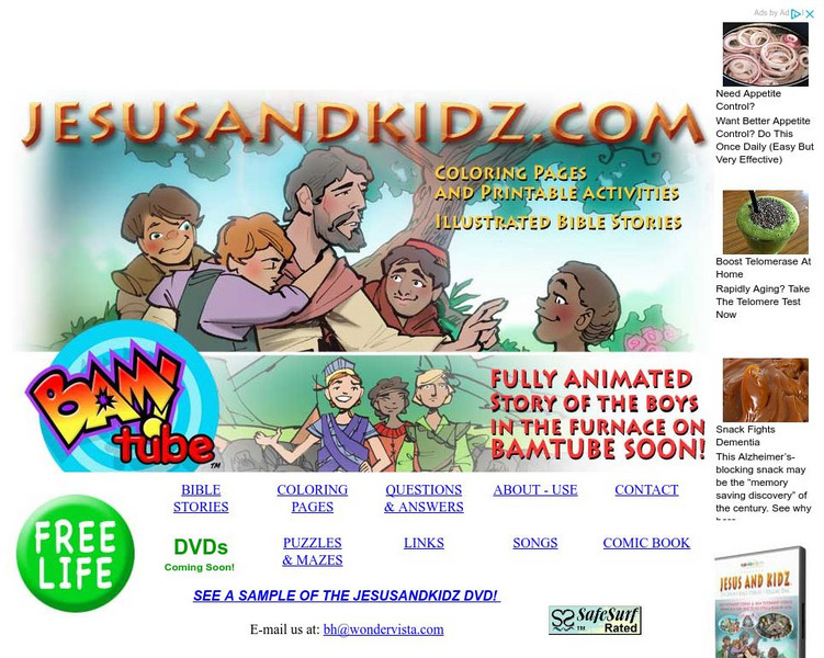 Jesus and Kidz: Bible Stories, Songs, and Activities Website Jesus and Kidz: Bible Stories, Songs, and Activities Website