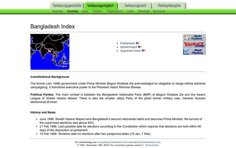 International Constitutional Law: Bangladesh Index Website International Constitutional Law: Bangladesh Index Website