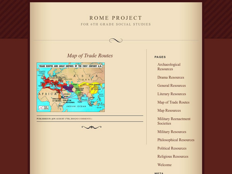 The Dalton School: Map of Trade Routes Graphic The Dalton School: Map of Trade Routes Graphic