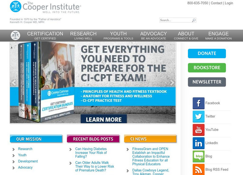 The Cooper Institute of Aerobic Research Website The Cooper Institute of Aerobic Research Website