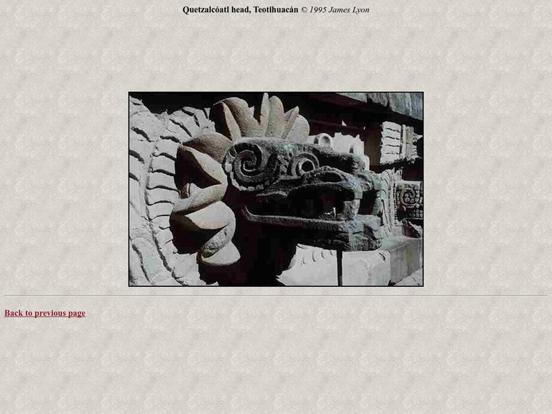 Quetzalcoatl Head, Teotihuacan Graphic Quetzalcoatl Head, Teotihuacan Graphic