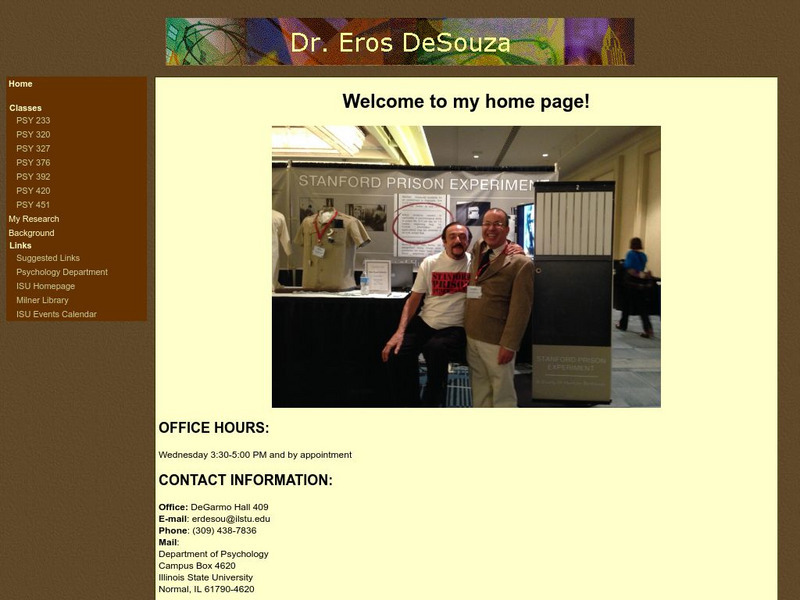 Illinois State University: Carl Rogers Links Activity