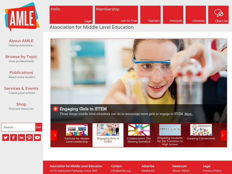 Association for Middle Level Education Website Association for Middle Level Education Website