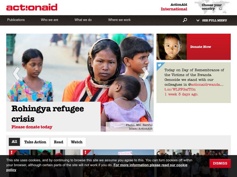 Action Aid International Website Action Aid International Website