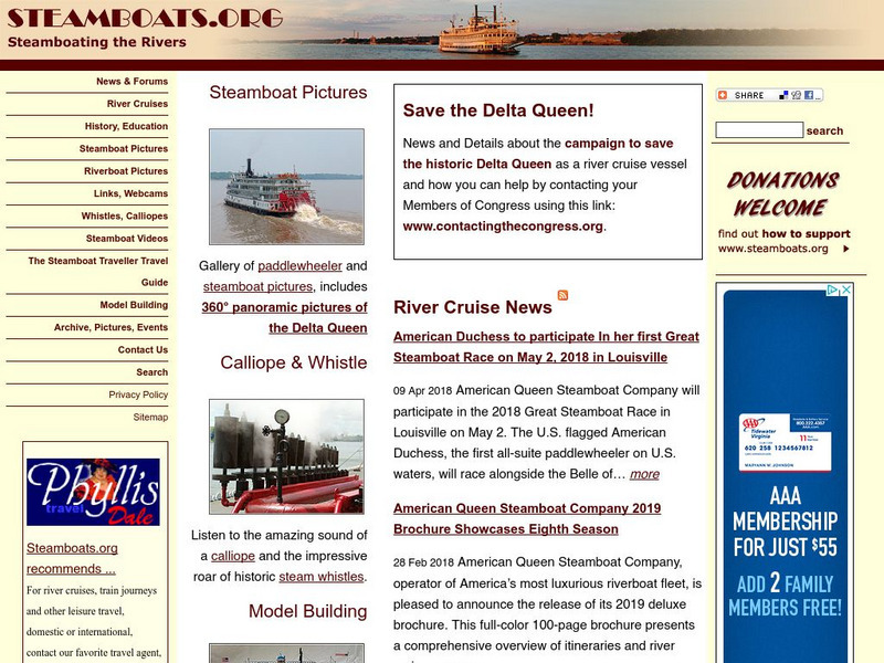 Steamboating the Rivers Website Steamboating the Rivers Website