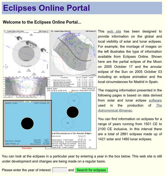 Eclipses Online: Solar & Lunar Eclipses Handout Eclipses Online: Solar & Lunar Eclipses Handout