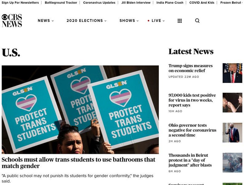 Cbs News: u.s. News Website