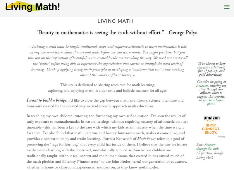 Living Math! Website Living Math! Website