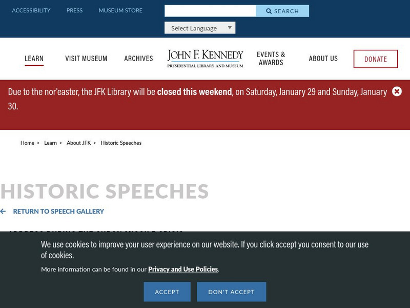 John F. Kennedy Presidential Library and Museum: Soviet Arms Buildup in Cuba Primary John F. Kennedy Presidential Library and Museum: Soviet Arms Buildup in Cuba Primary