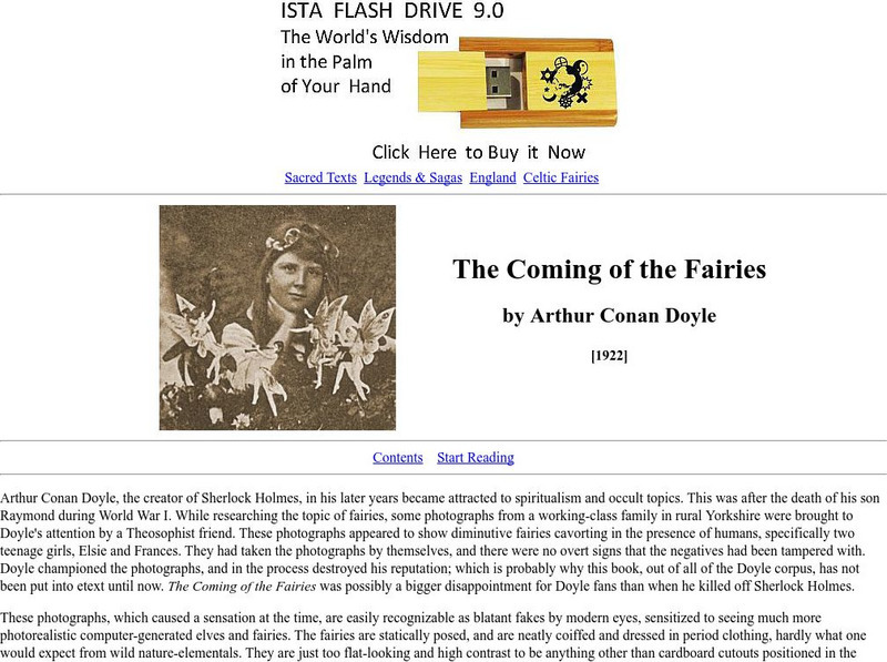 The Coming of the Fairies by Arthur Conan Doyle eBook The Coming of the Fairies by Arthur Conan Doyle eBook