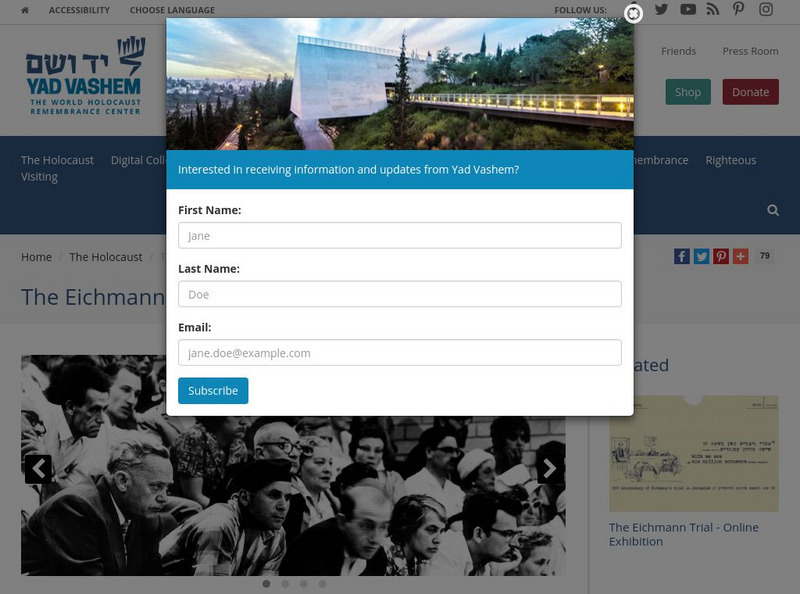 Yad Vashem: The Eichmann Trial Website