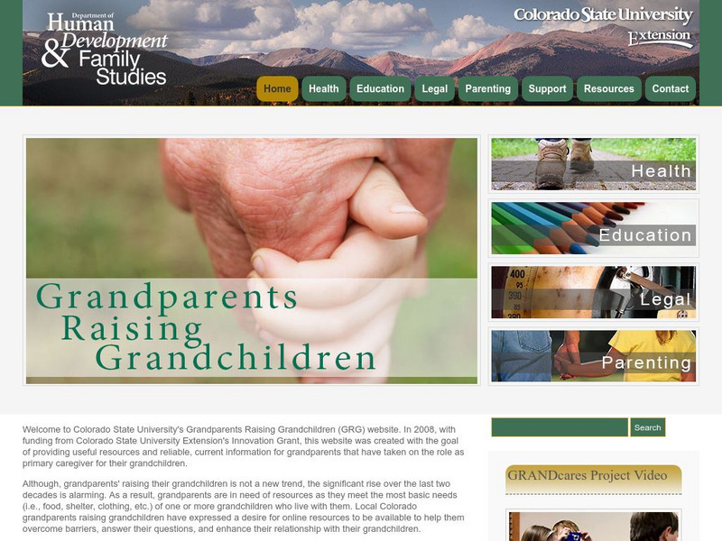 Colorado State University: Grandparents Raising Grandchildren Website Colorado State University: Grandparents Raising Grandchildren Website