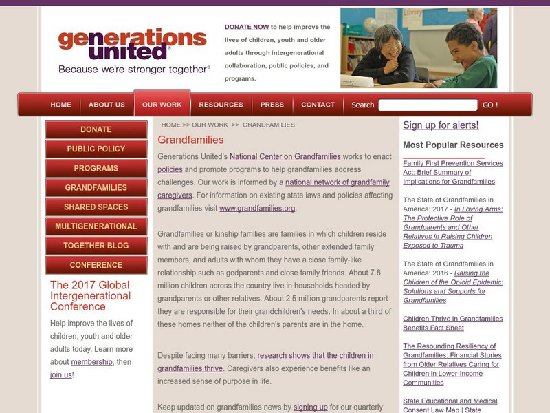 Generations United: Grandfamilies Website Generations United: Grandfamilies Website