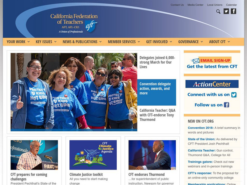 California Federation of Teachers Website California Federation of Teachers Website