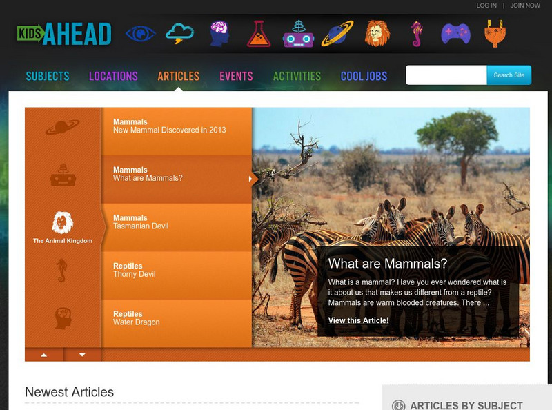 Kids Ahead: Articles Article