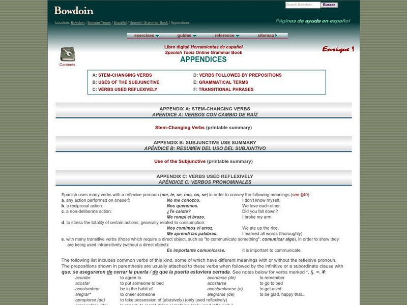 Bowdoin: Review of Uses of the Subjunctive Handout Bowdoin: Review of Uses of the Subjunctive Handout