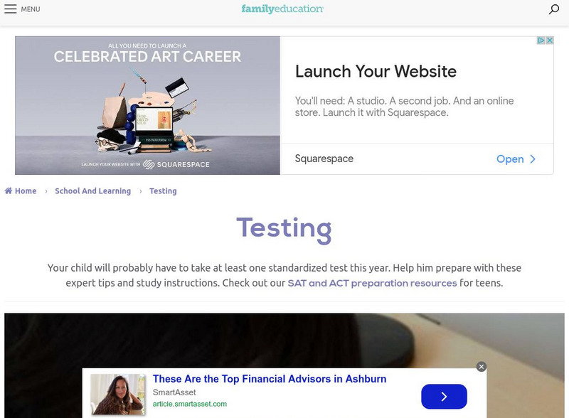 Family Education: Testing Article Family Education: Testing Article