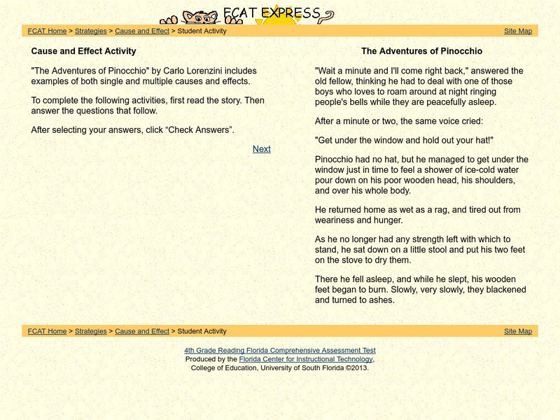 Fcat Express: Cause and Effect Activity Unit Plan Fcat Express: Cause and Effect Activity Unit Plan