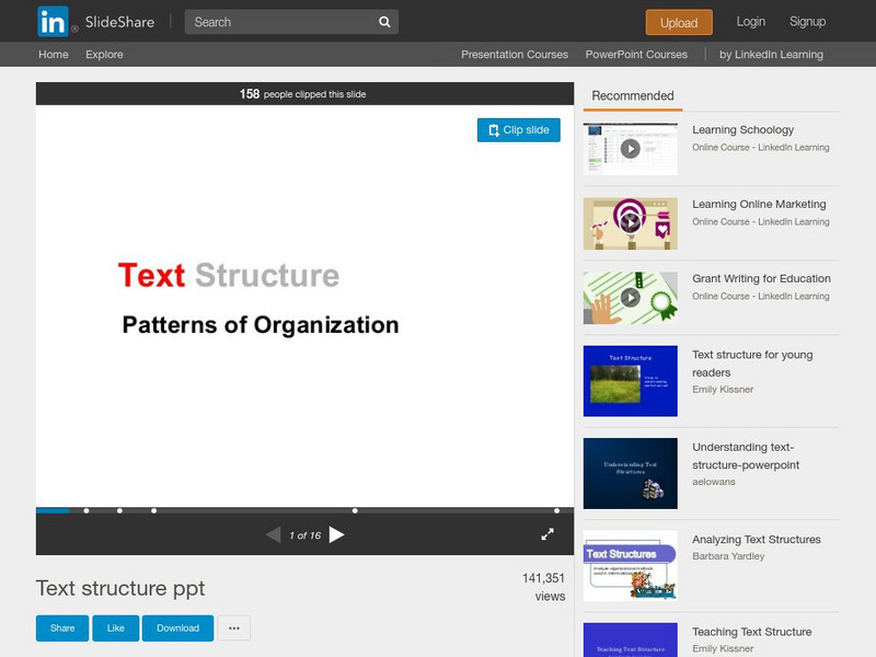 Slide Share: Text Structure Ppt Graphic Slide Share: Text Structure Ppt Graphic