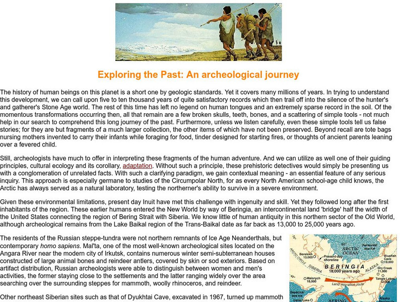 Adventure Learning Foundation: Exploring the Past: An Archaeological Journey Website Adventure Learning Foundation: Exploring the Past: An Archaeological Journey Website
