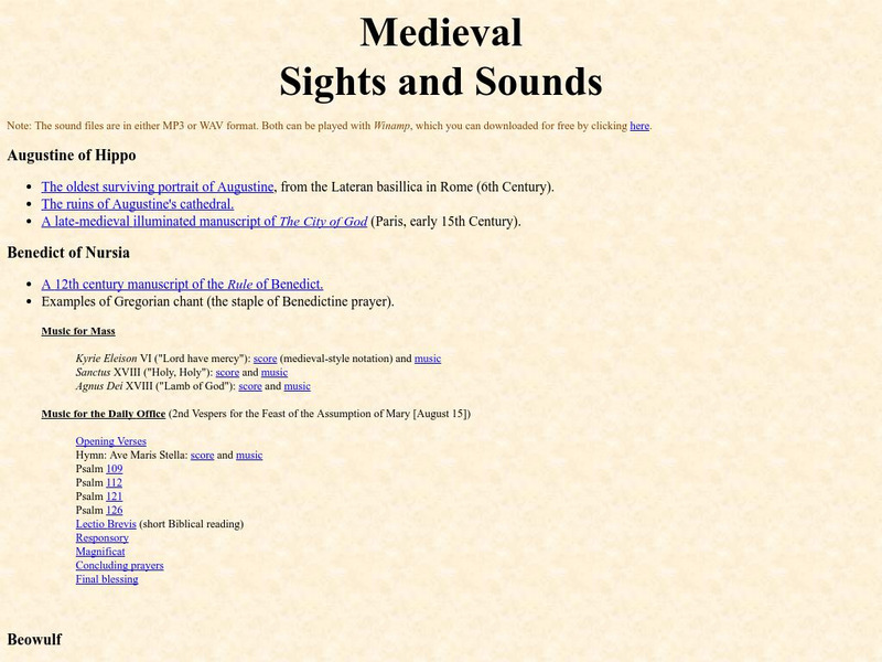Loyola University Maryland: Medieval Sights and Sounds Website Loyola University Maryland: Medieval Sights and Sounds Website