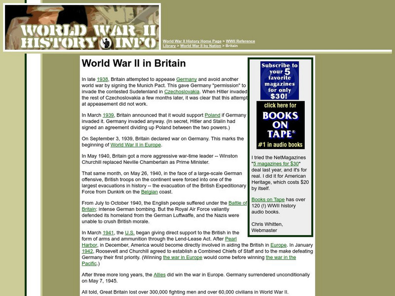 World War Ii History Info: World War Ii in Britain Website World War Ii History Info: World War Ii in Britain Website