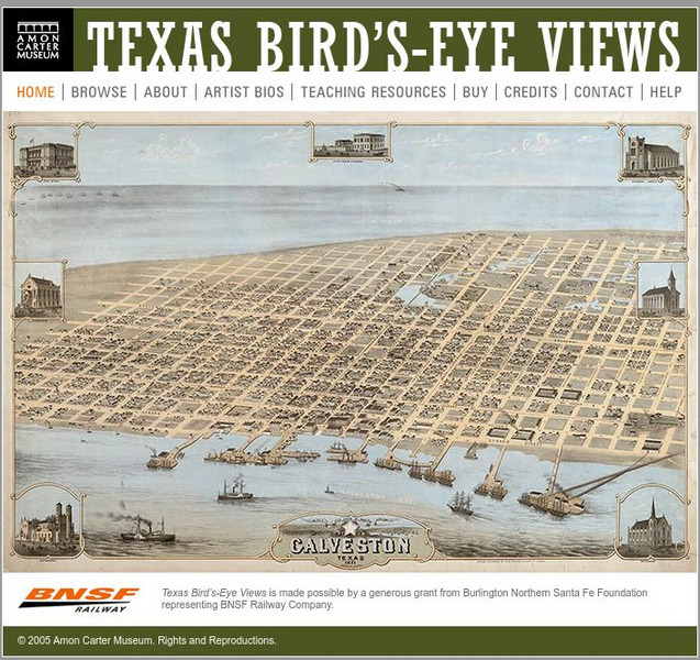 Amon Carter Museum: Texas Bird's Eye Views Graphic Amon Carter Museum: Texas Bird's Eye Views Graphic