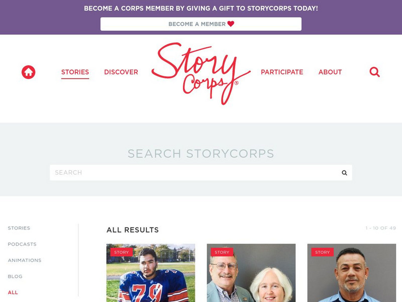 Story Corps: September 11 Website
