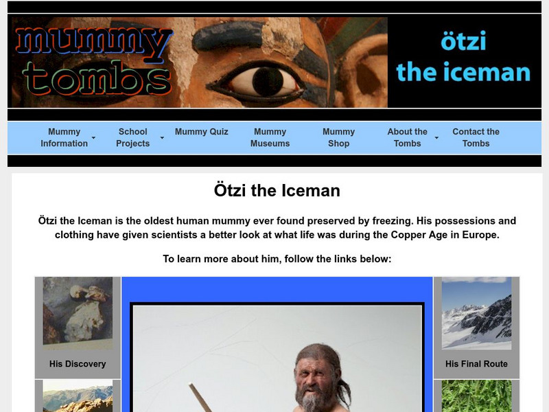 Otzi: Iceman of the Alps Website Otzi: Iceman of the Alps Website