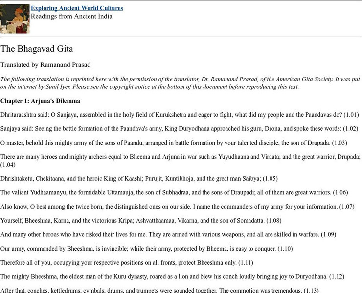 Eawc Anthology: The Bhagavad Gita eBook