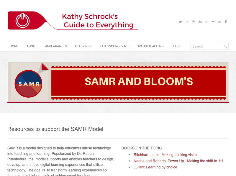 Kathy Schrock's Guide to Everything: Samr and Bloom's Professional Doc Kathy Schrock's Guide to Everything: Samr and Bloom's Professional Doc