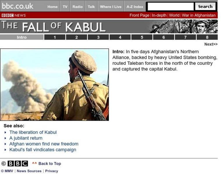 Bbc: The Fall of Kabul PPT Bbc: The Fall of Kabul PPT